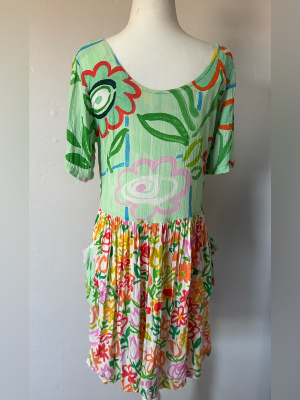 Jams World Floral Hawaiian Multicolor Dress Small - Picture 5 of 8